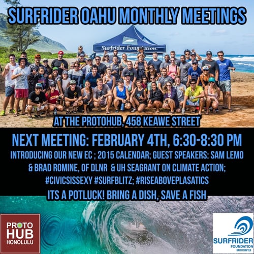 Surfrider Oahu Public Meetings