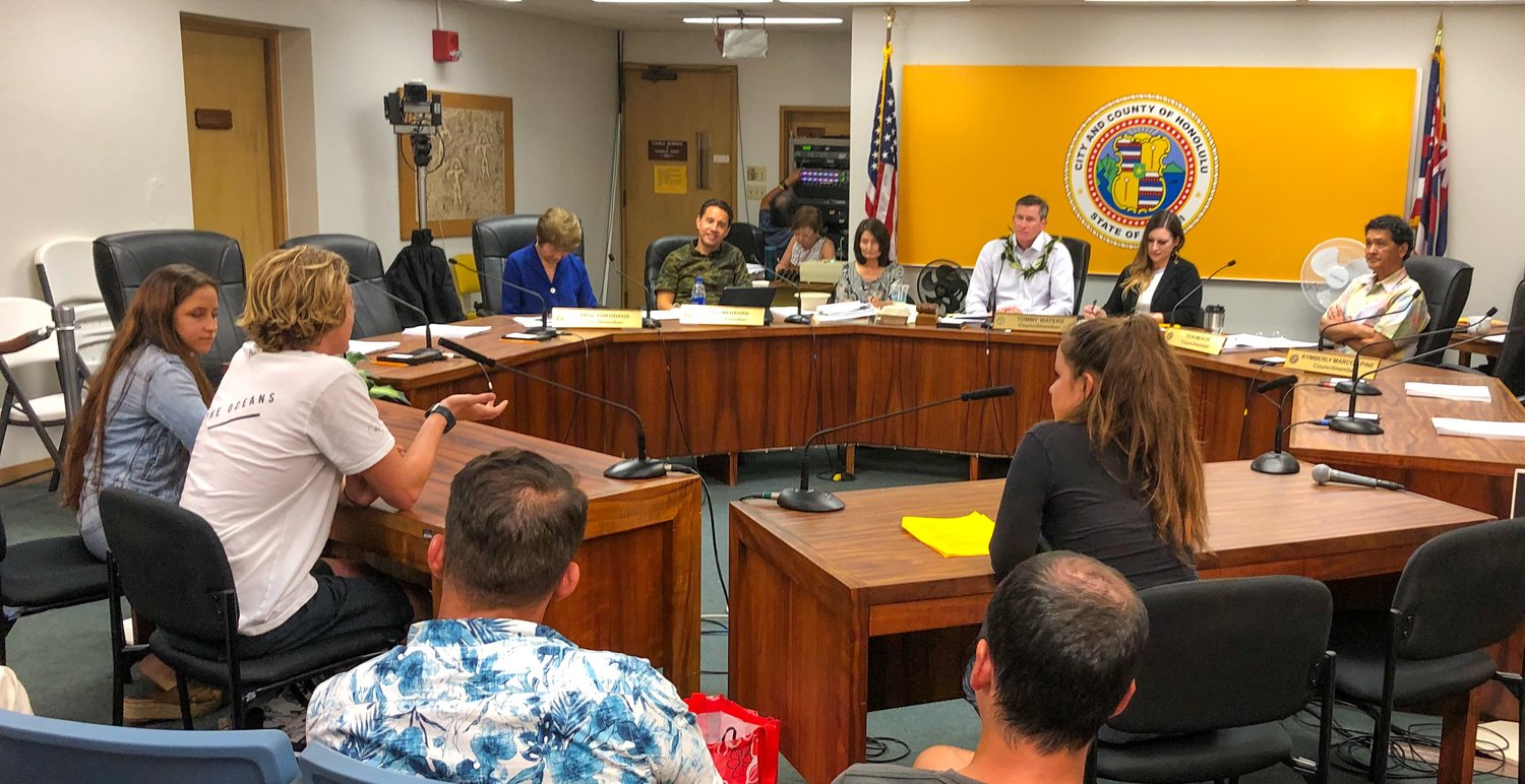 surfrider activists testifying 